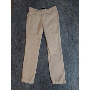 Banana Republic Pants Mens 32x32 Beige Herringbone Dress Slacks Aiden Fit